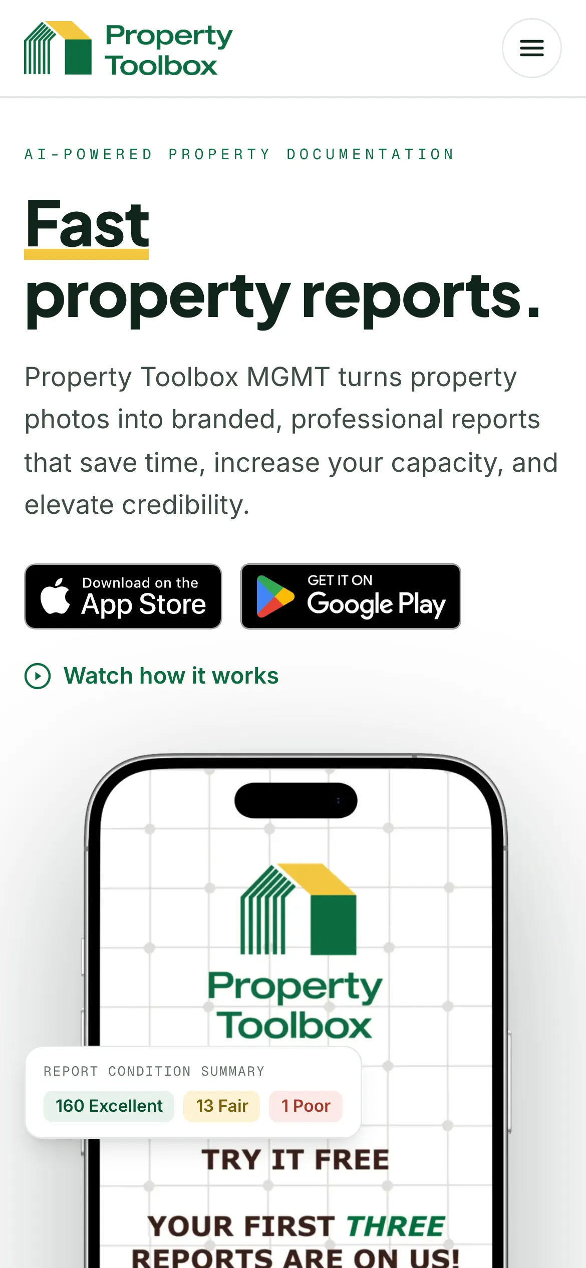 proptbx.com homepage at rest, on a phone.